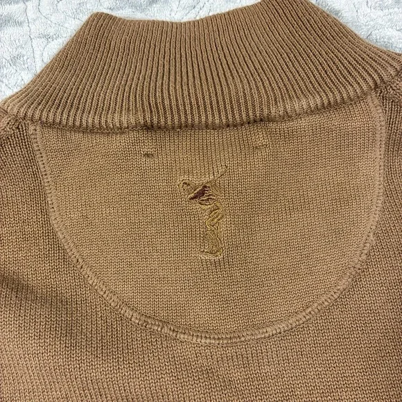Cyprus Links 90s Golf Sweater Vest XL Chocolate Brown Fisherman Grandpa Indie - Picture 7 of 8